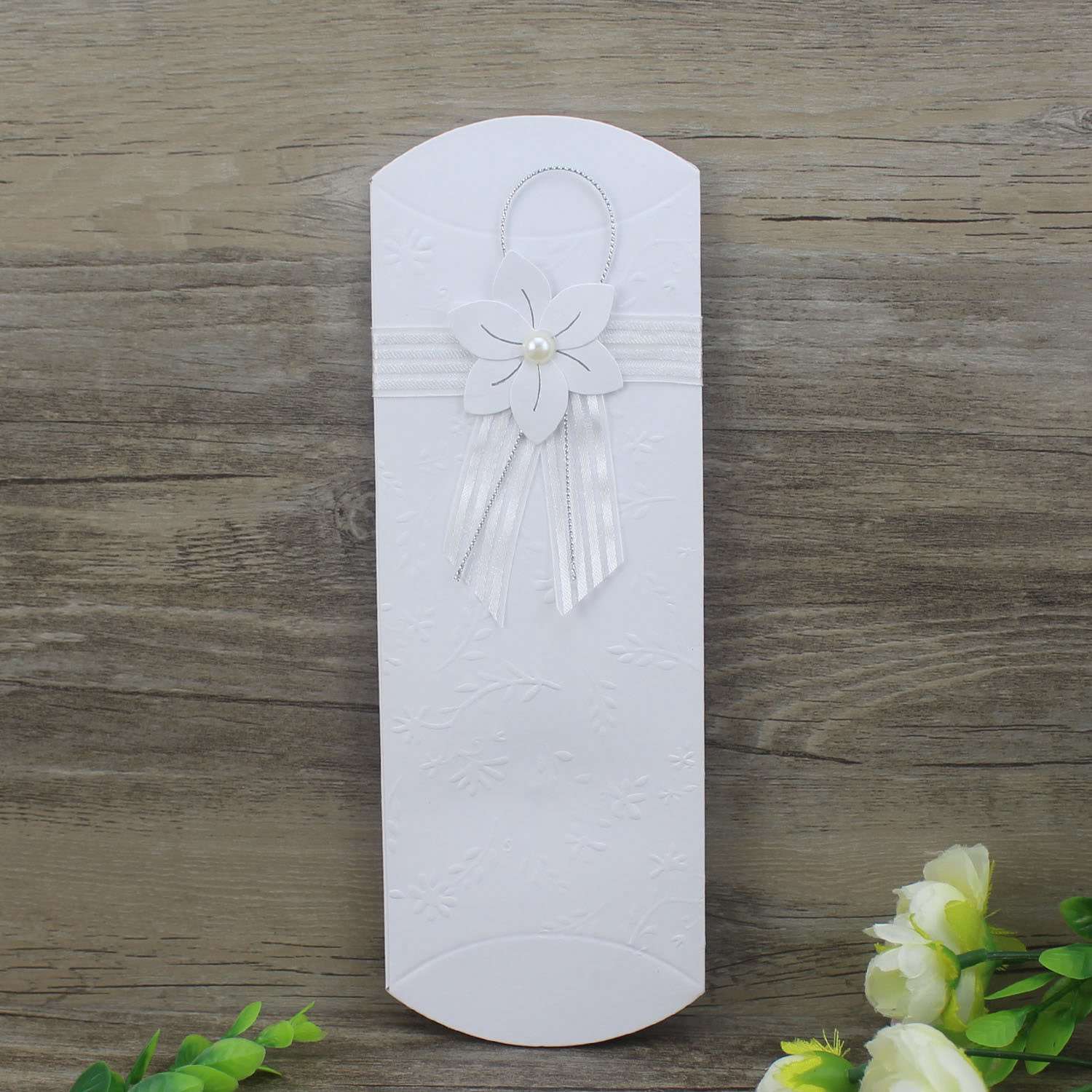 Embossing Invitation Card Original Pocket Wedding Invitation Customized 